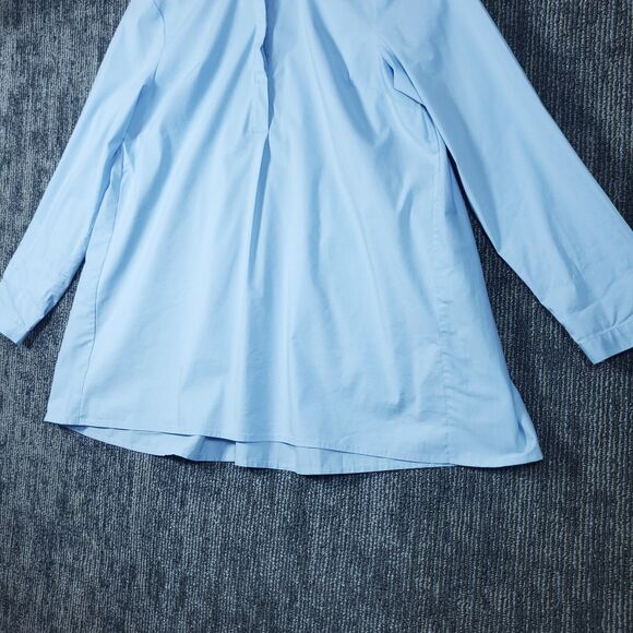 J Jill Top Women Size S Blue V Neck Long Sleeve Capsule Office Career Casual - Picture 5 of 11